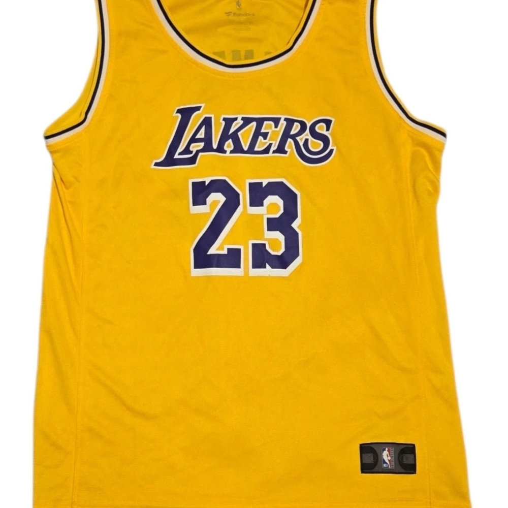 Fanatics Lebron James Lakers Jersey, Trim-Athletic Fit, 20" Chest, Excellent Con